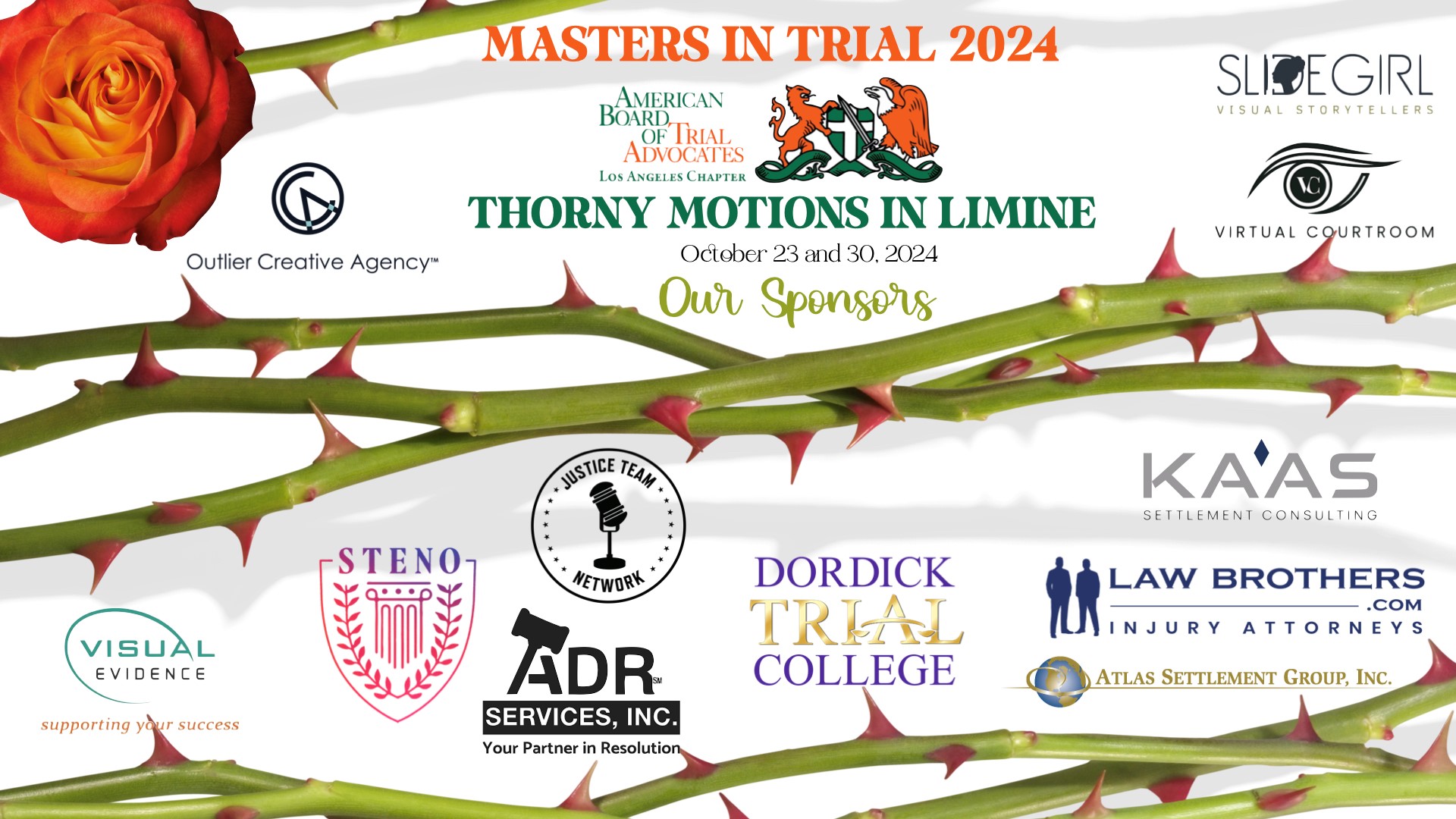 2024 MASTERS IN TRIAL SPONSORS